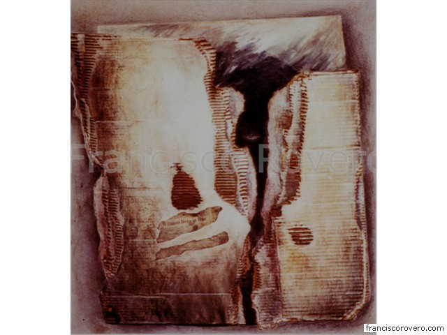 Eyewitness  (Collage 56 x 27cm)