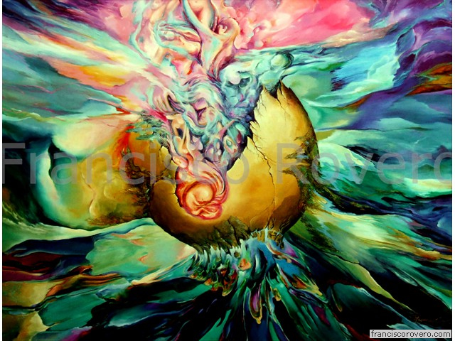 Population Explosion  (Oil on canvas 115 x 154cm)